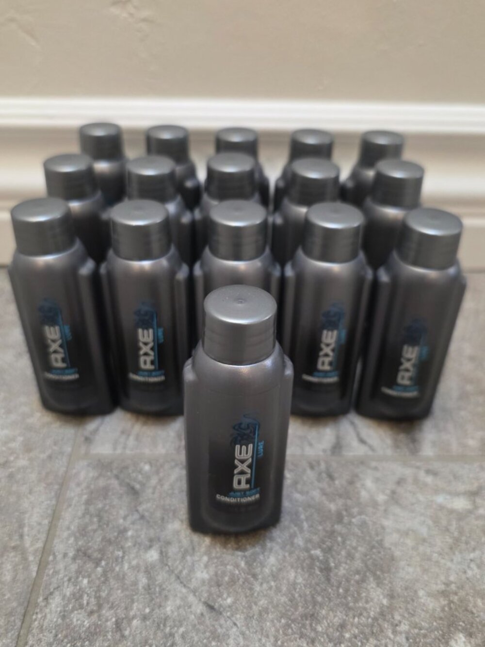 Lot of 16 Axe Lure Just Soft Conditioner 1.7 oz Bottles - Rare Discontinued